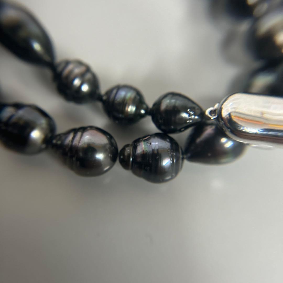 黒蝶真珠 ネックレス 8-10mm