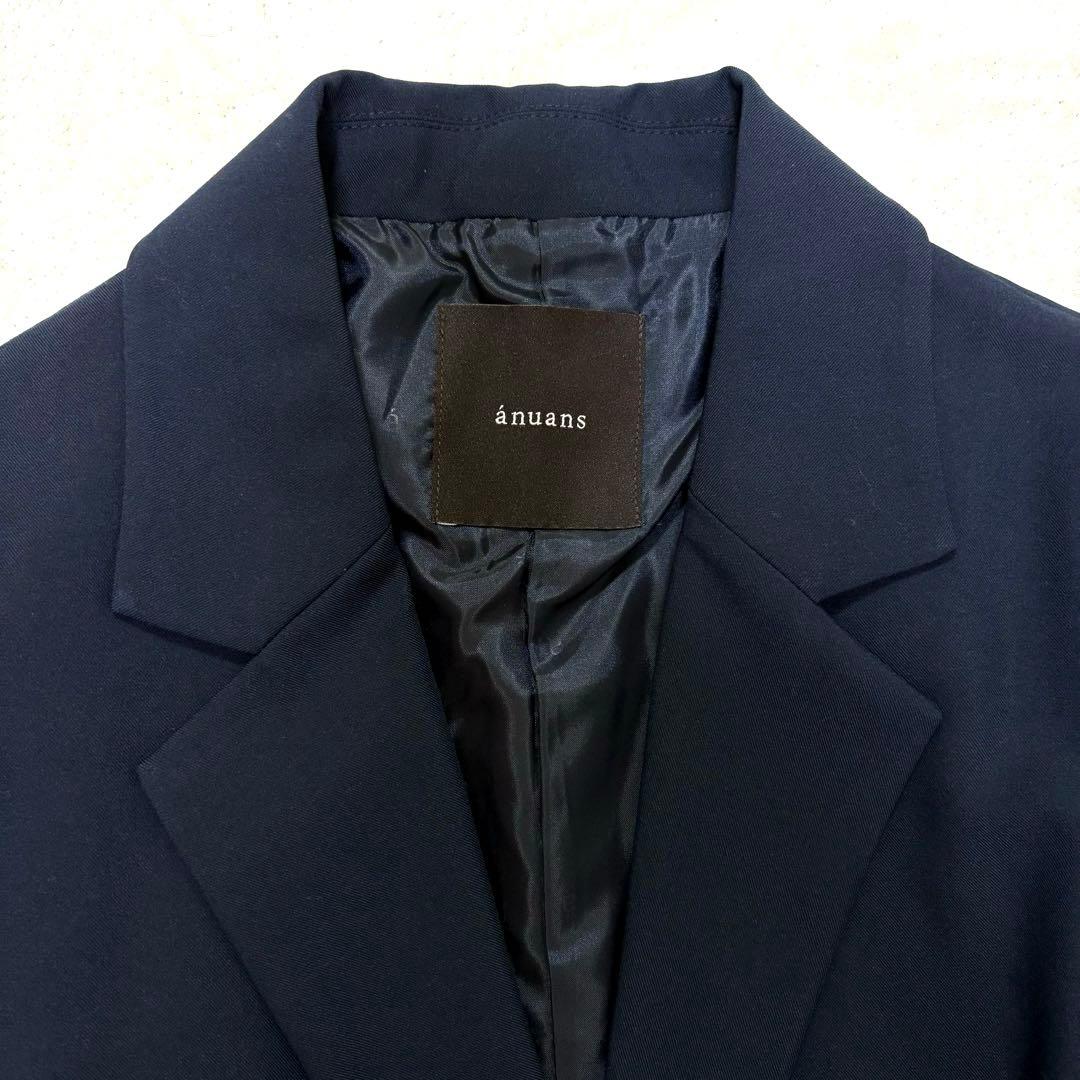【新品】anuans アニュアンス フレアスリーブスリットジャケット ベルト付き