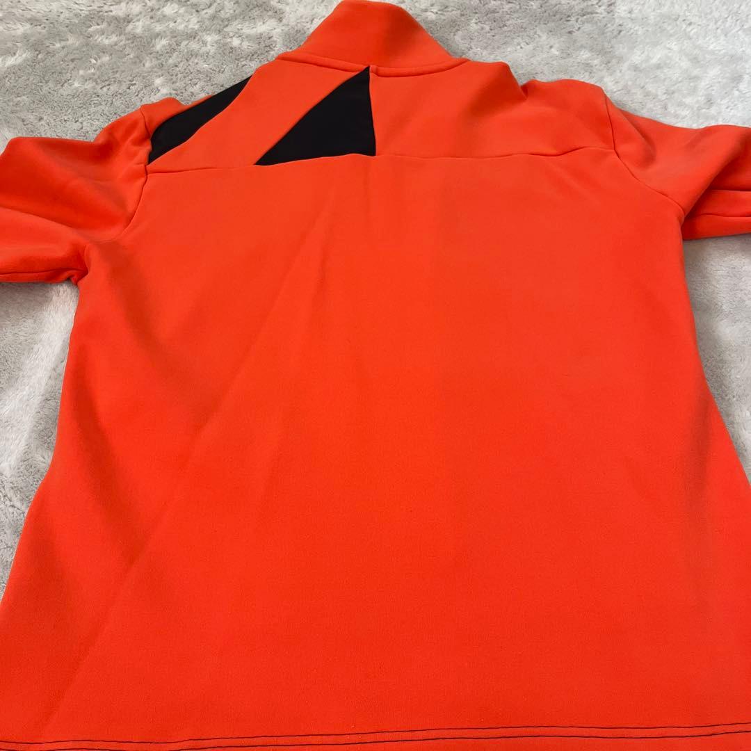 DESCENTE　GOLF フルジップジャケット メンズ　オレンジ　L