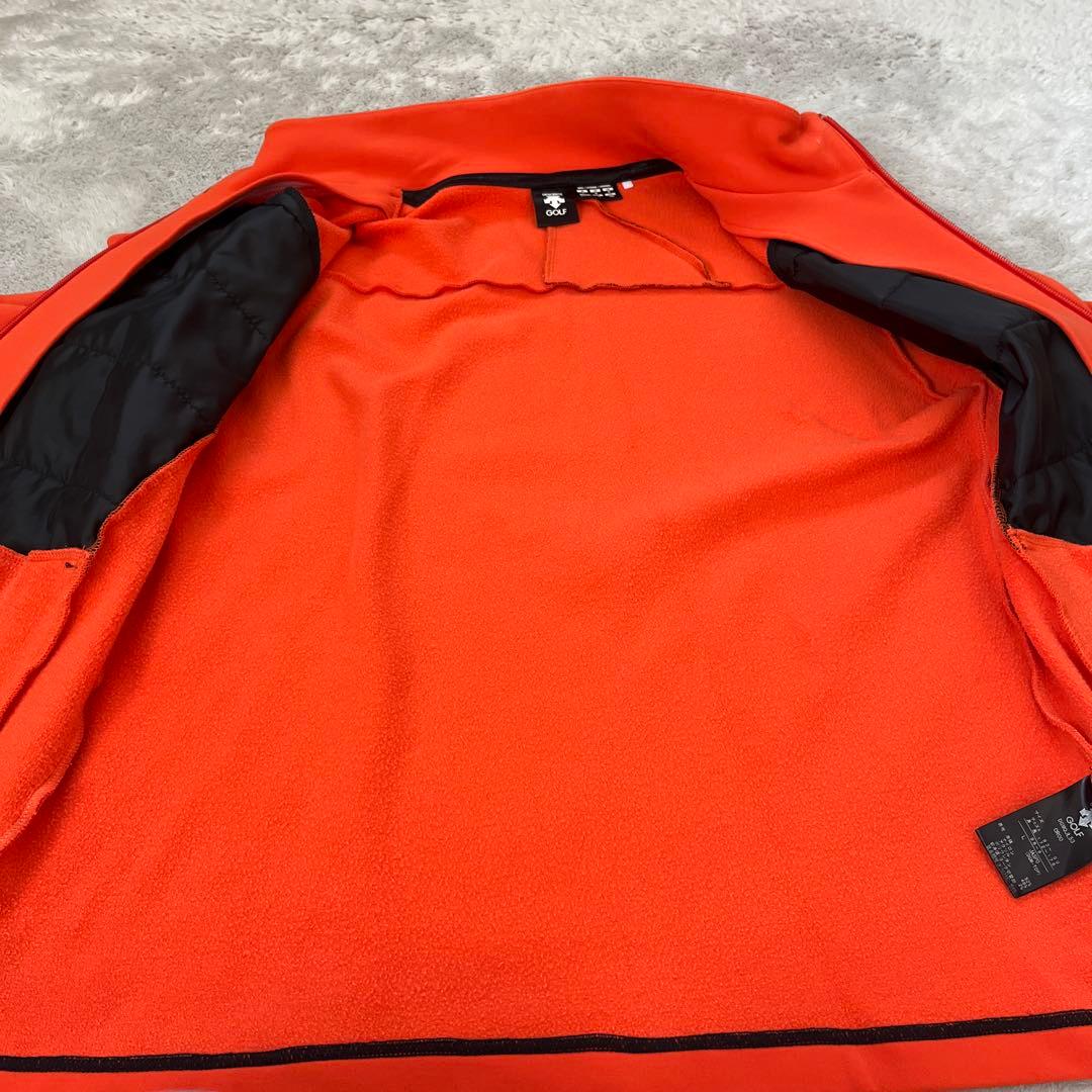DESCENTE　GOLF フルジップジャケット メンズ　オレンジ　L