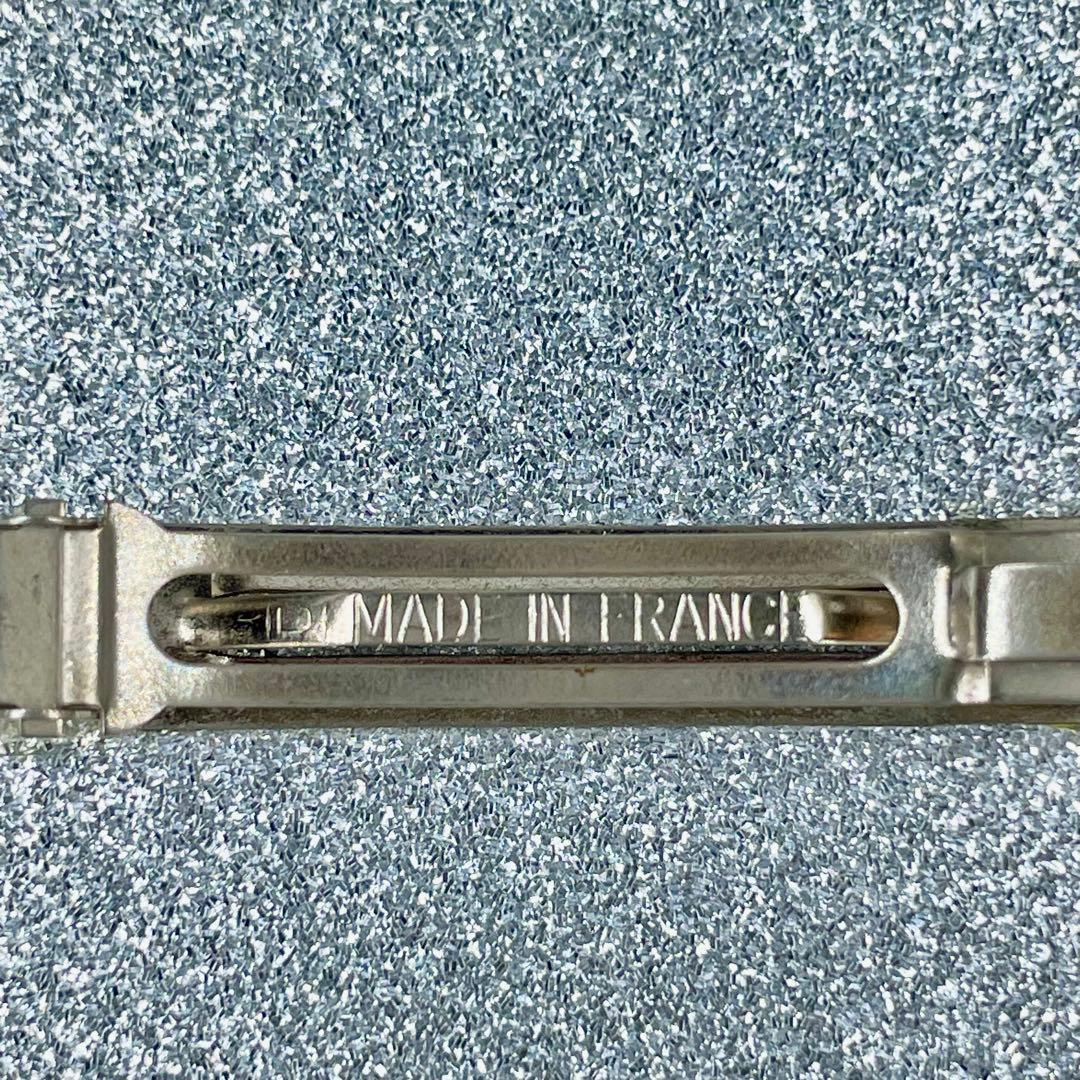 CHANEL バレッタ 髪留め　ココマーク シルバー 箱