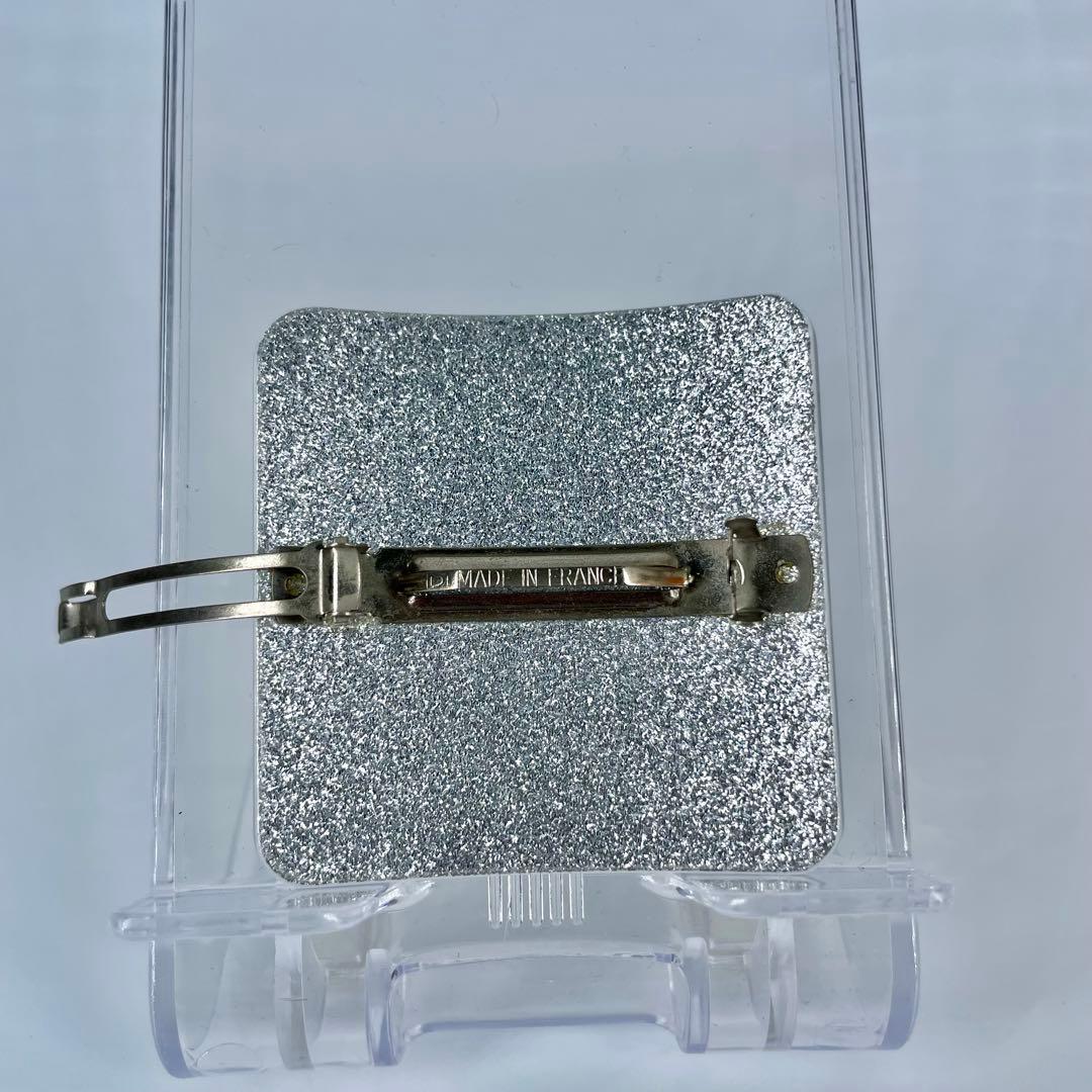 CHANEL バレッタ 髪留め　ココマーク シルバー 箱