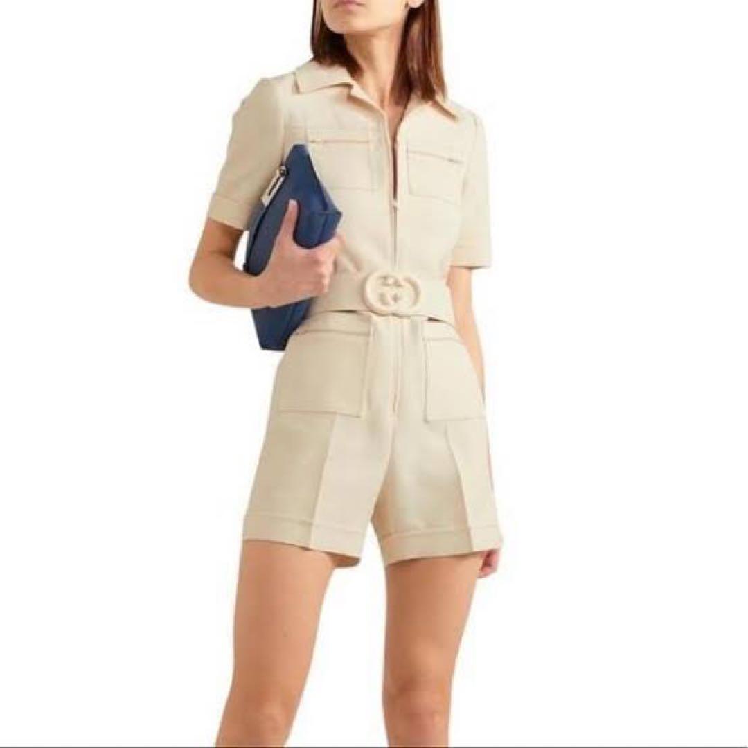 【最終値下げ】GUCCI グッチ　ベルテッドジャンプスーツ