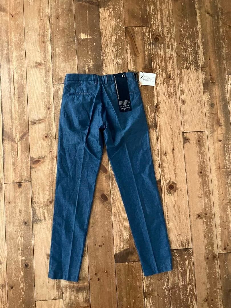 C+ CPLUS シープラス デニムスラックス 30 新品未使用 イタリア製 麻