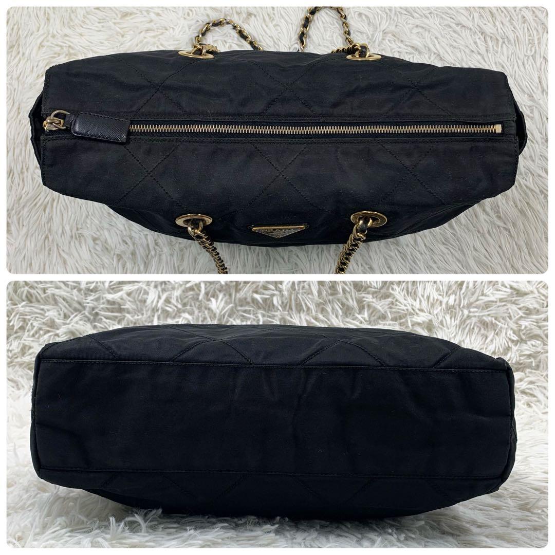 【✨美品✨】プラダ ショルダーバッグ キルティング ナイロン ブラック 保存袋付