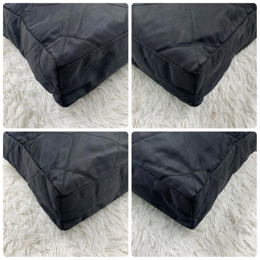 【✨美品✨】プラダ ショルダーバッグ キルティング ナイロン ブラック 保存袋付