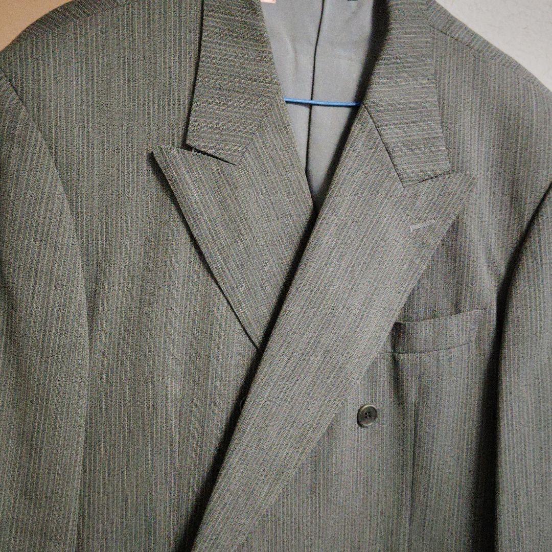 合馬公式アカウント様　GIVENCHY ダブルブレストスーツ グレー ストライプ