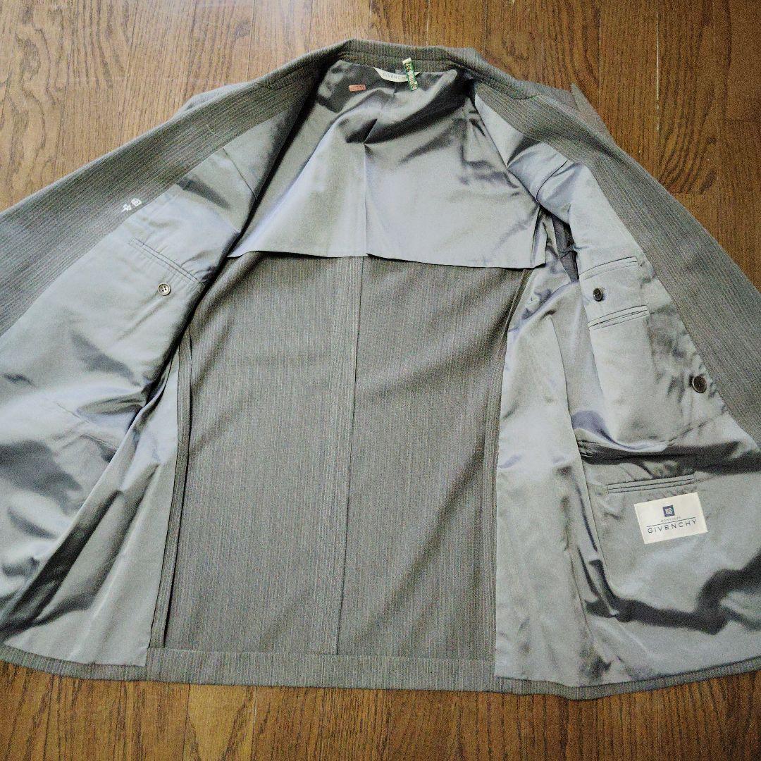 合馬公式アカウント様　GIVENCHY ダブルブレストスーツ グレー ストライプ