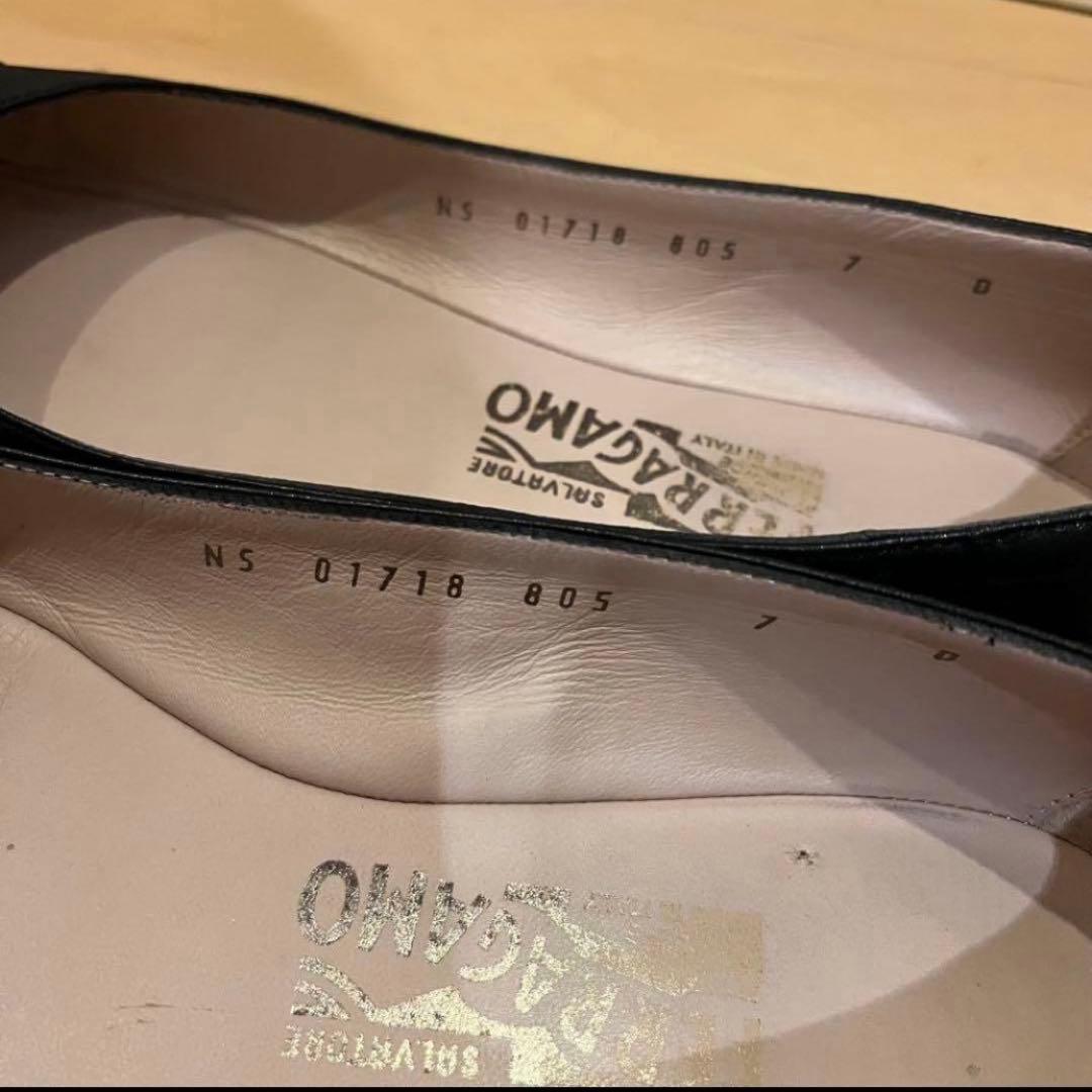 裏張済 Salvatore Ferragamo フラットシューズ 7D