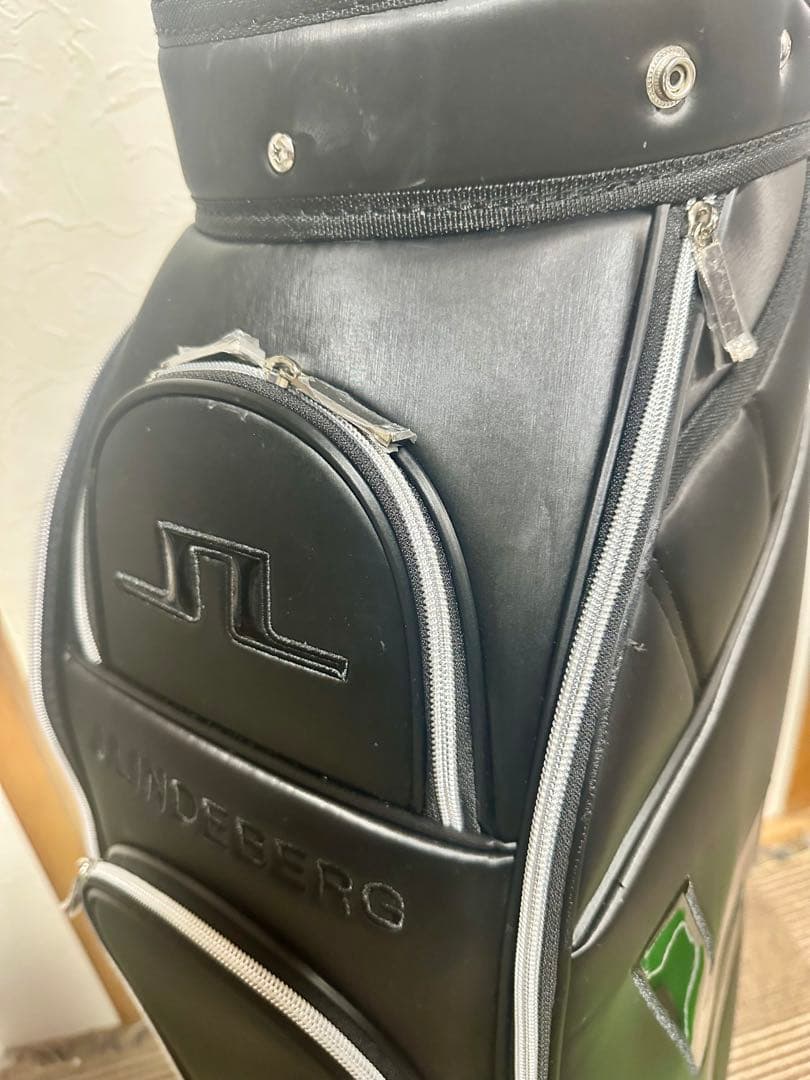 J.LINDEBERG キャディバッグ 黒青　9型