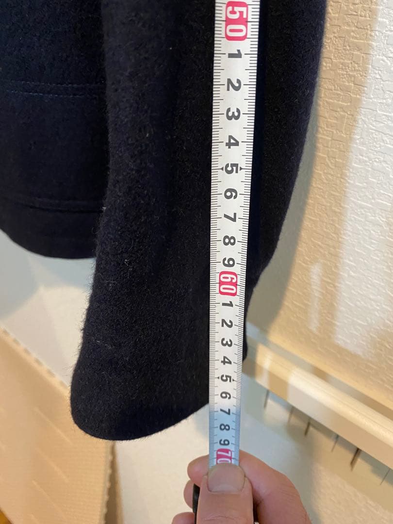 eyejunyaman×Carhartt ネイビー カバーオール ウール/レザー