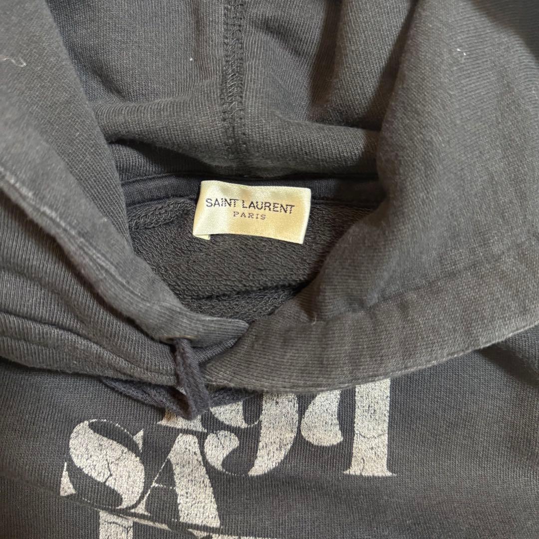 SAINT LAURENT ブラック パーカー XS