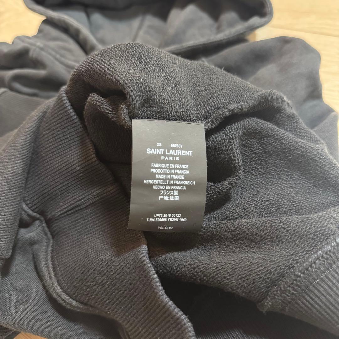 SAINT LAURENT ブラック パーカー XS
