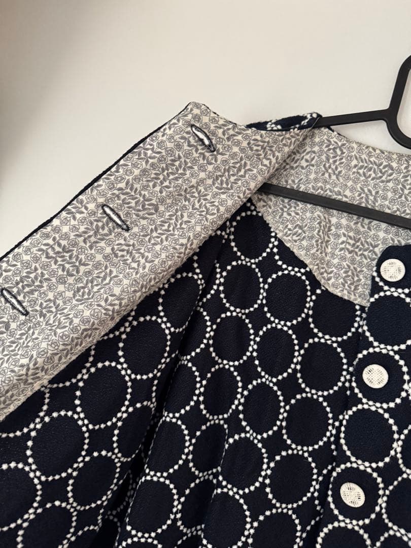 作家さんものミナペルホネン生地使用ベストコート