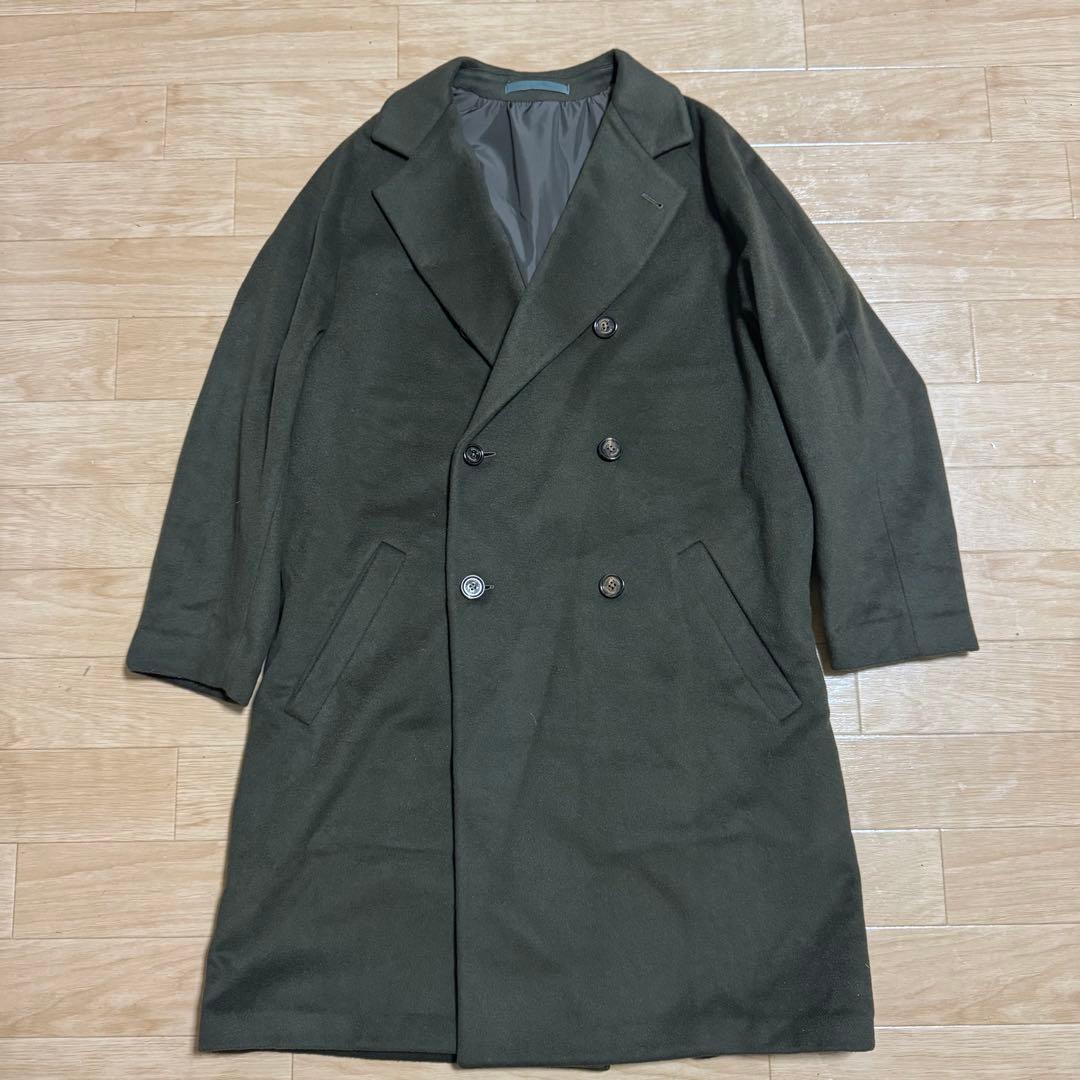 未使用/eleventy PLATINUM ダークグリーン チェスターコート