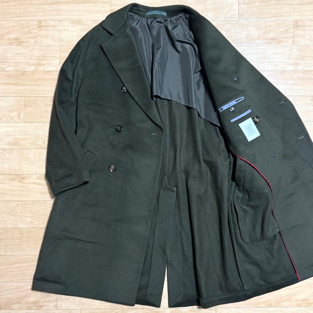 未使用/eleventy PLATINUM ダークグリーン チェスターコート