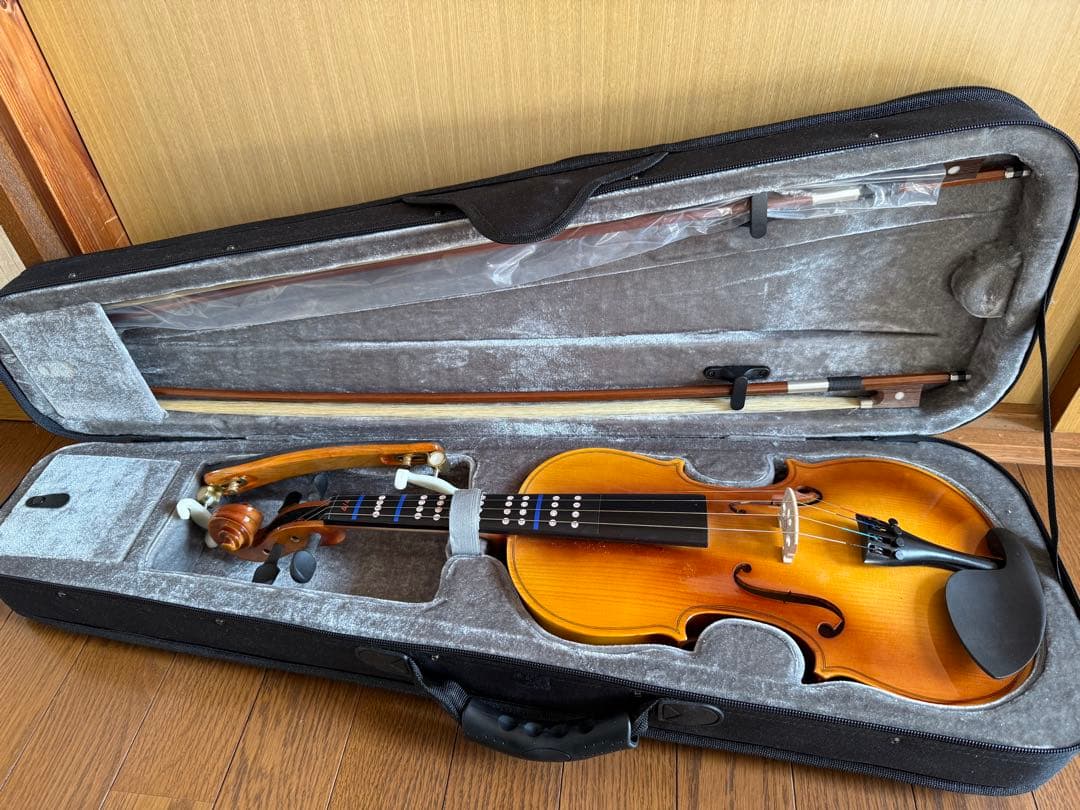 ★SALE★【未使用品】バイオリン 4/4 セット 付属品完備 弓2本 初心者用