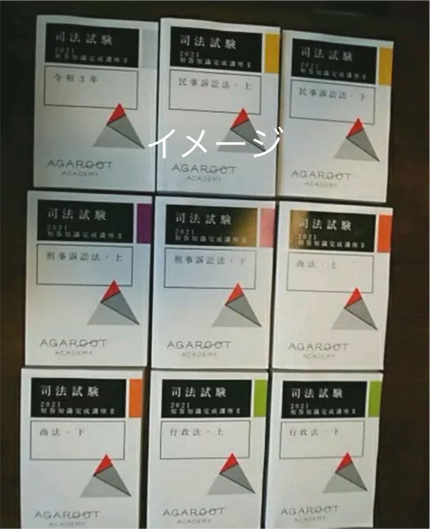 アガルート司法試験　2021　短答知識完成講座Ⅱ　9冊(未使用)