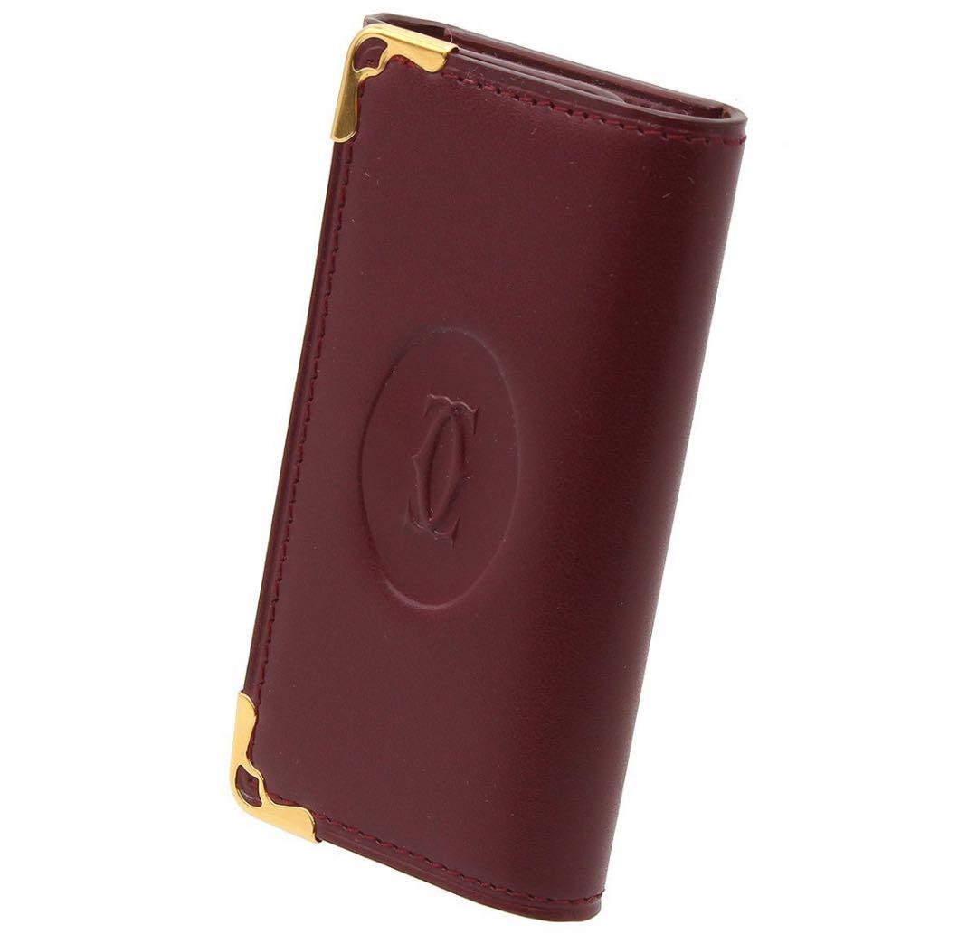 G2474 未使用 カルティエ マスト レザー 4連キーケース