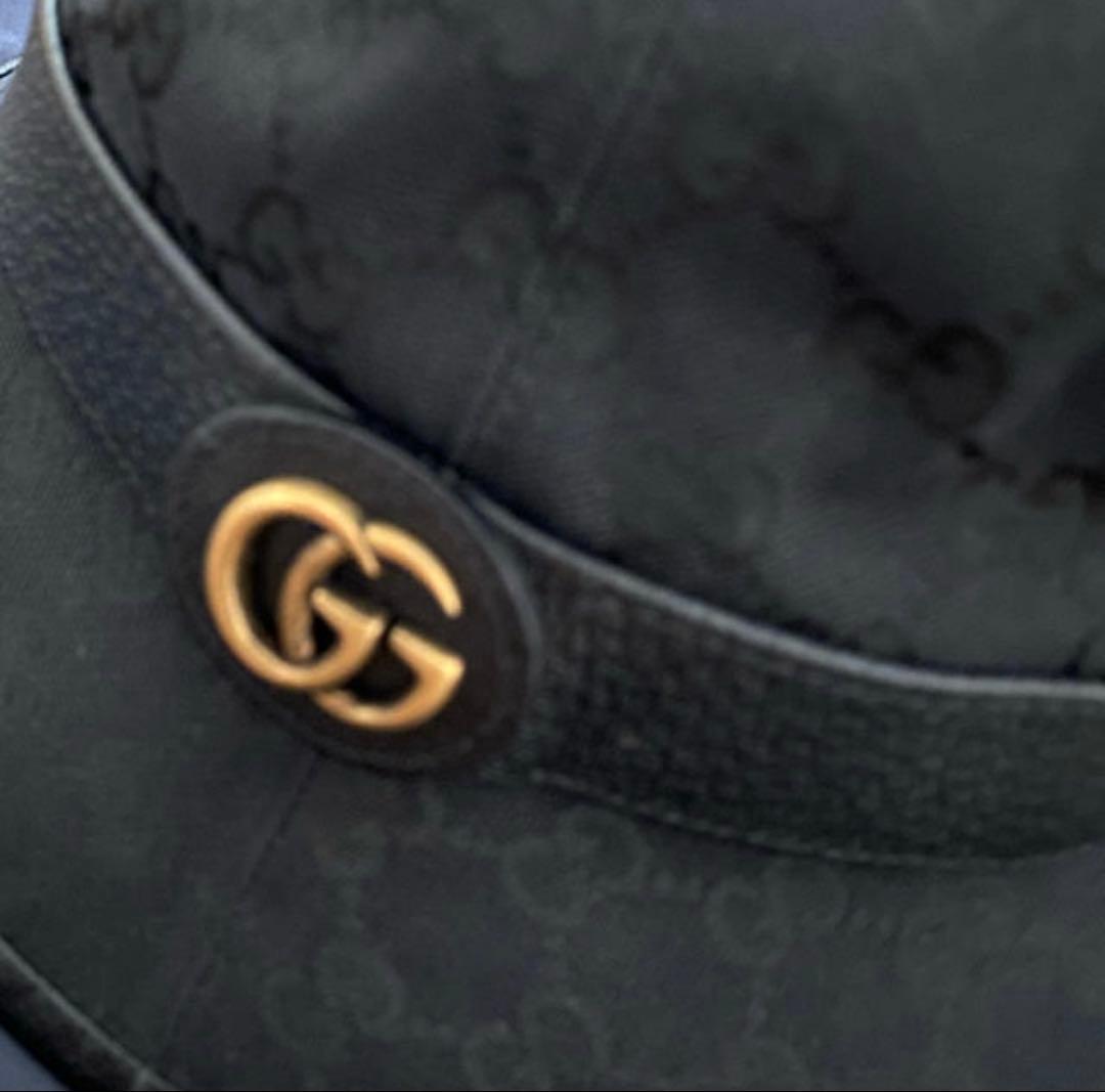 GUCCI ブラック バケットハット
