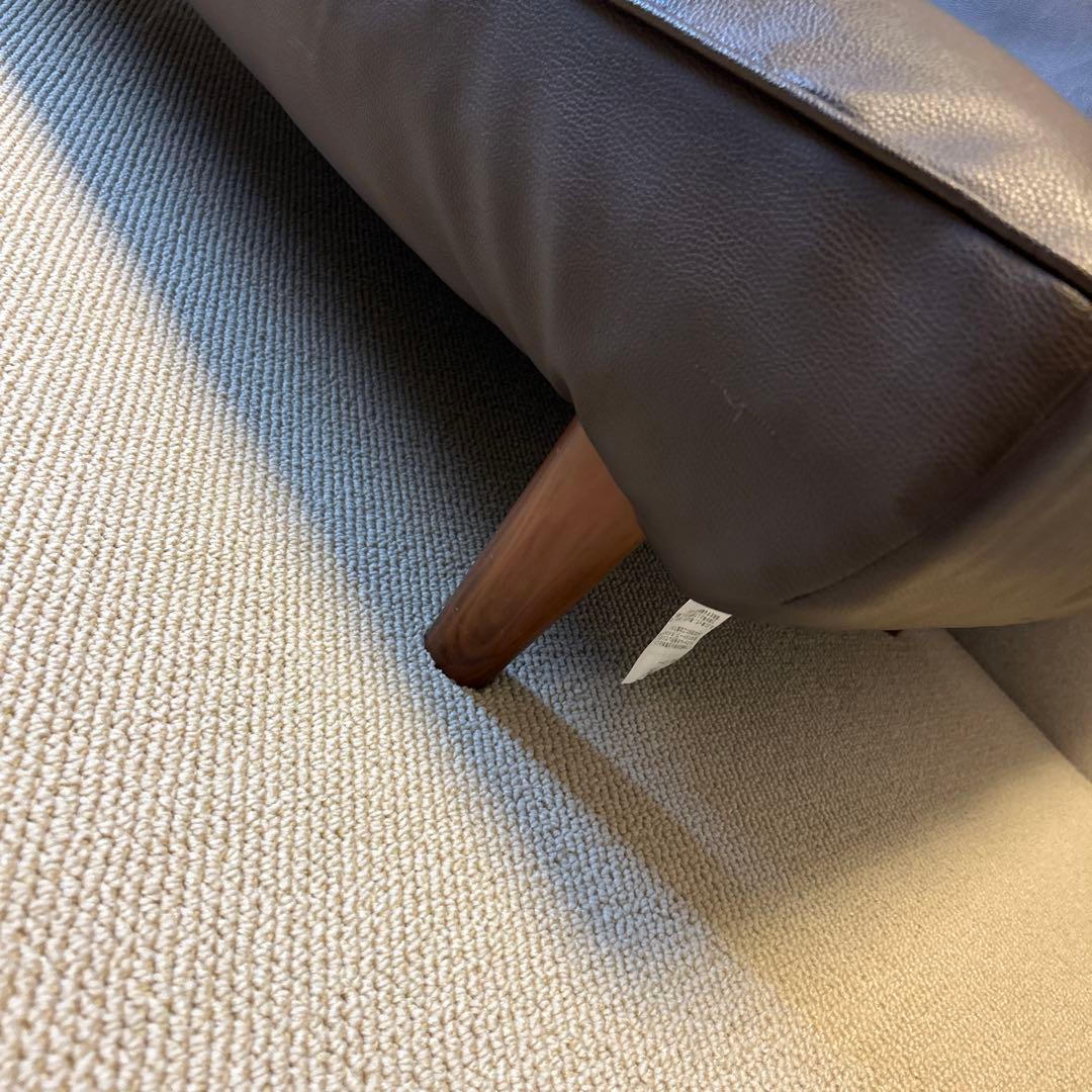 【YTK TBT】ソファー　ソファ　革ソファー　ウォルナット　2人掛け