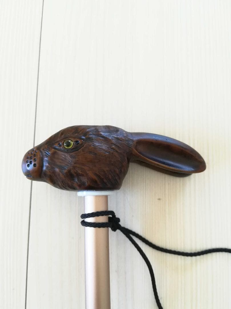 Guy de jean 折り畳み傘 雨/日傘兼用：ウサギ（ベージュフォンセ）