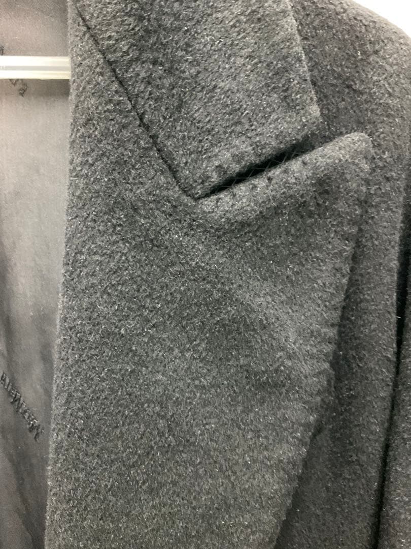 MaxMara 黒 チェスターコート イタリア製　白たタグ