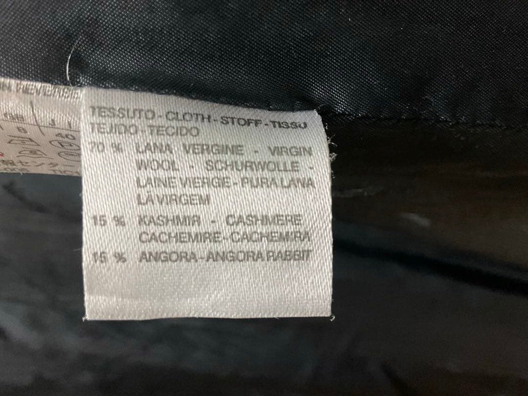 MaxMara 黒 チェスターコート イタリア製　白たタグ