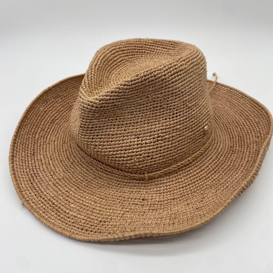 HELEN KAMINSKI ラフィアハット テンガロンハット 麦わら帽子 56