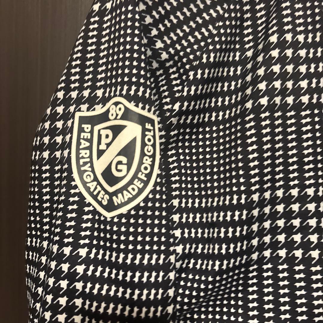 PEARLY GATES 千鳥格子柄セーター　防寒　風避け　セットアップ可能