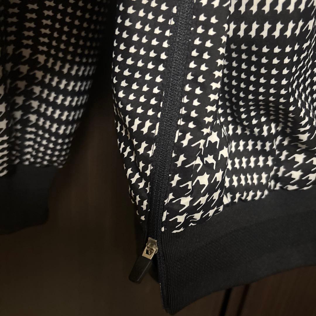 PEARLY GATES 千鳥格子柄セーター　防寒　風避け　セットアップ可能