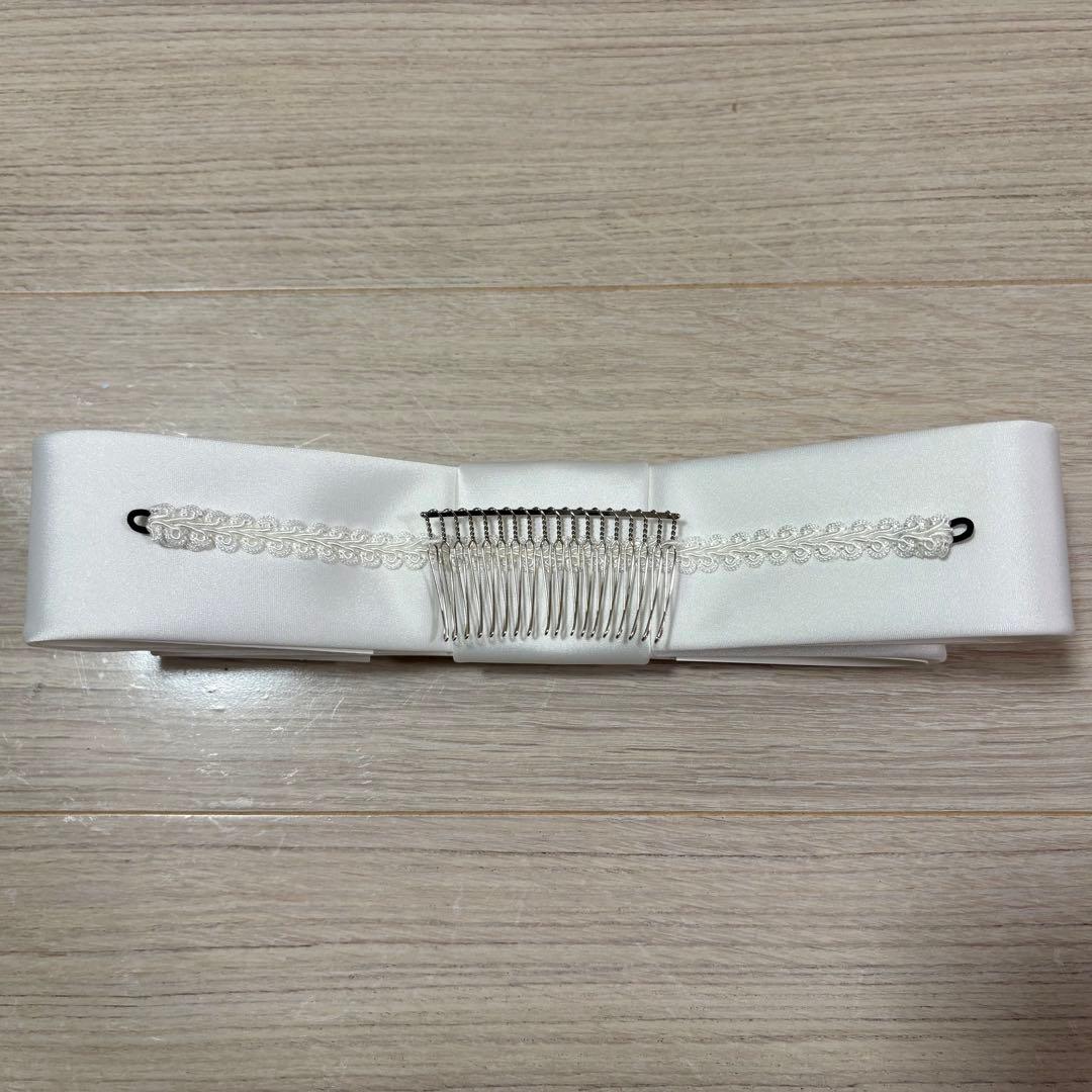 【美品】Love Tiara ラブティアラ リボンボンネ なでしこ オフホワイト