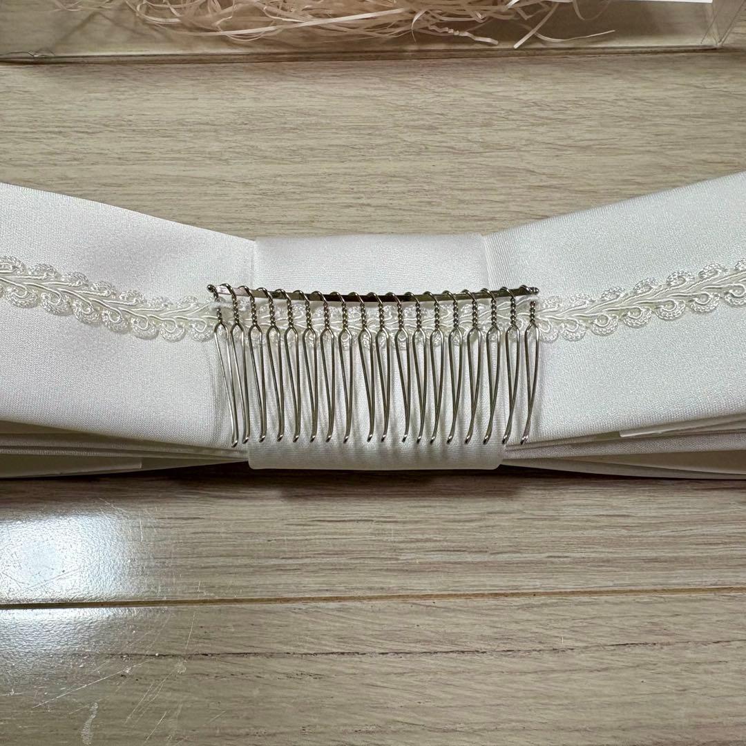 【美品】Love Tiara ラブティアラ リボンボンネ なでしこ オフホワイト