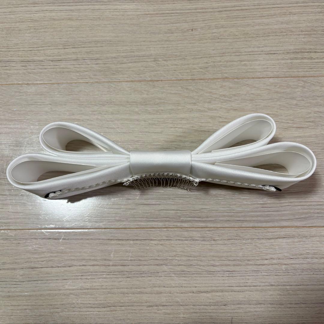 【美品】Love Tiara ラブティアラ リボンボンネ なでしこ オフホワイト