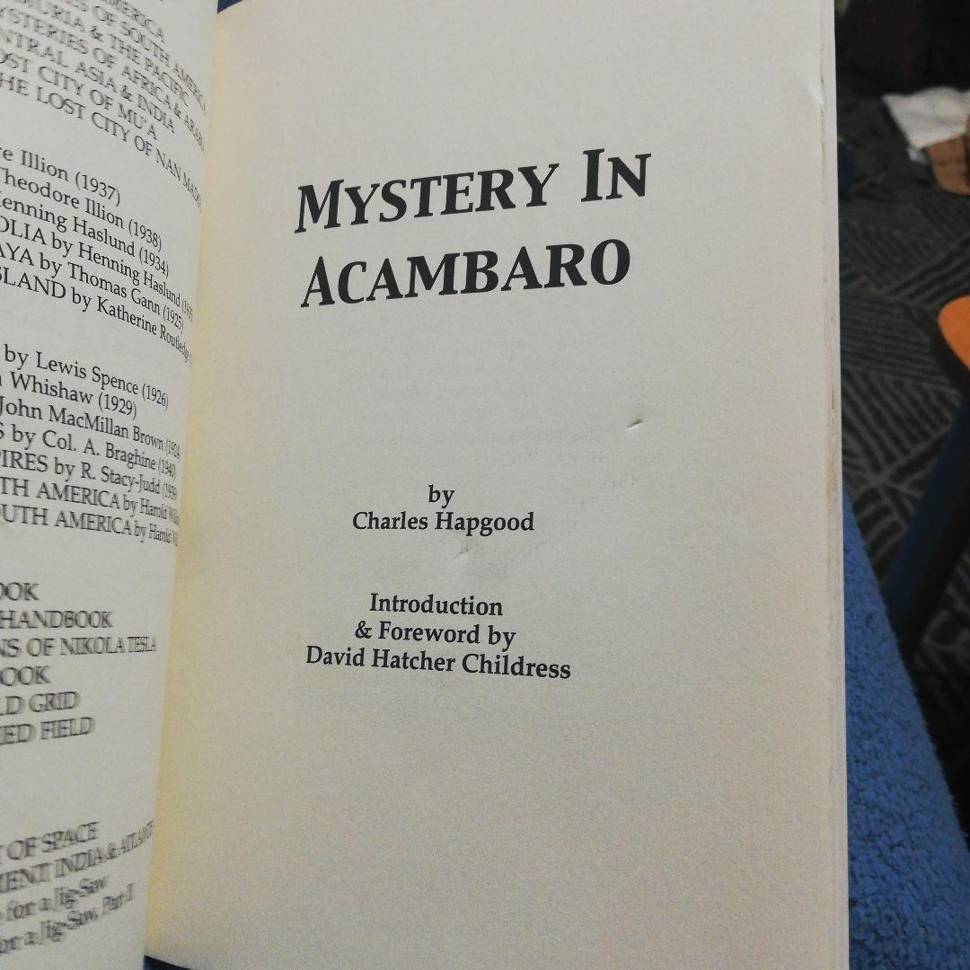 洋書 Mystery In Acambaro by Hapgood