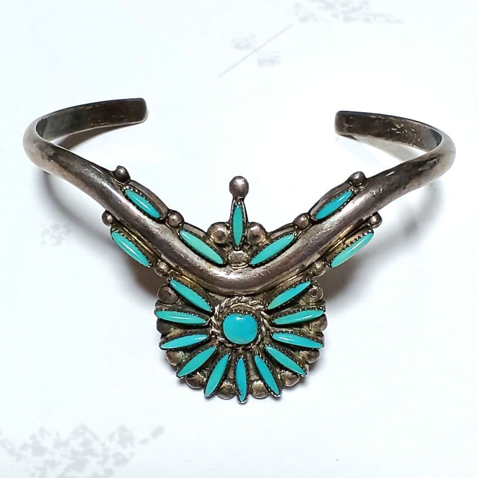 ラストタイガー　インディアンジュエリー　ズニ　バングル