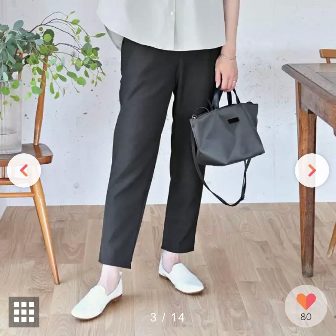 OUR 【LEE別注】【洗える】【接触冷感】涼しくはけるテーパードパンツ