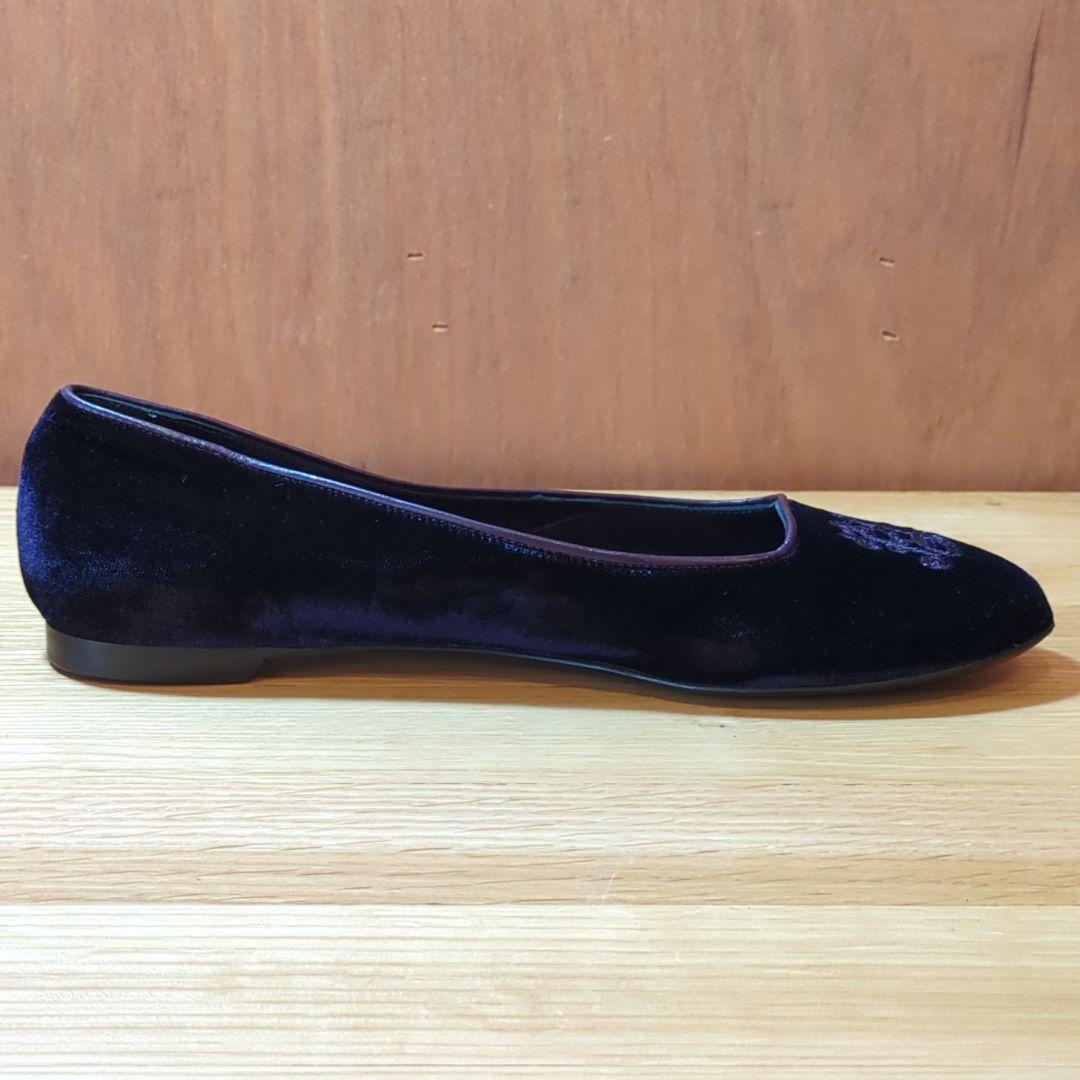 美品★ラルフローレン バレエ　フラットシューズ パンプス 紫