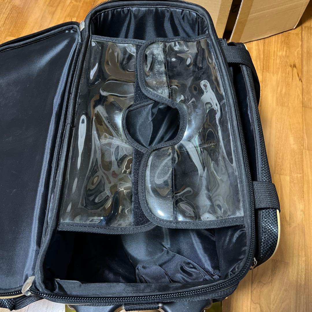 ボウリング用バッグ 赤と黒 dexter デクスター キャスター付き