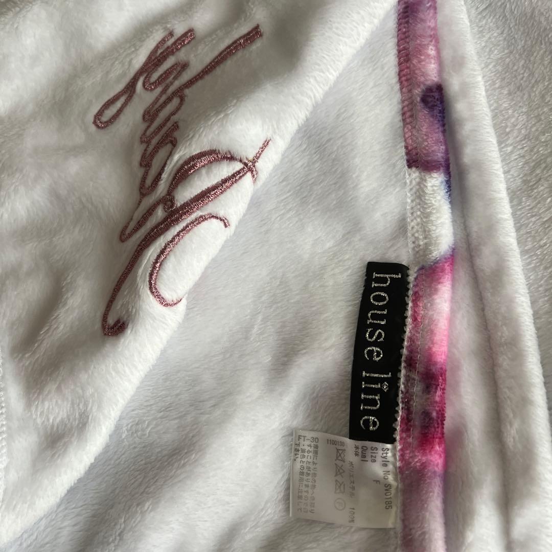 Rady ブランケット　膝掛け　エレフラ　ブラック＆ホワイト　２枚セット