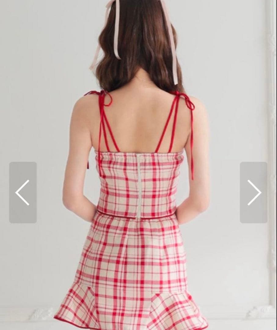 Sugar チェックリボンドレス