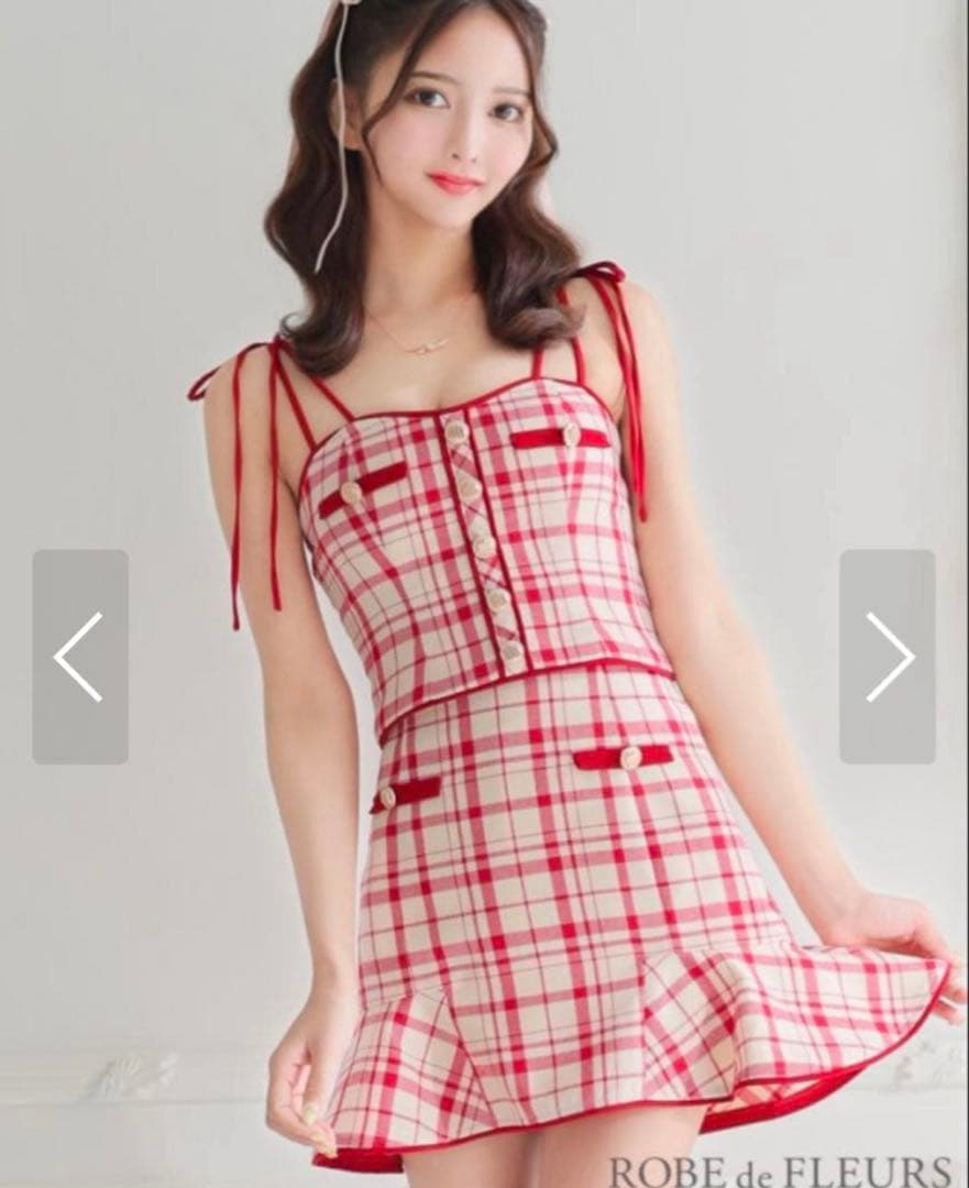 Sugar チェックリボンドレス