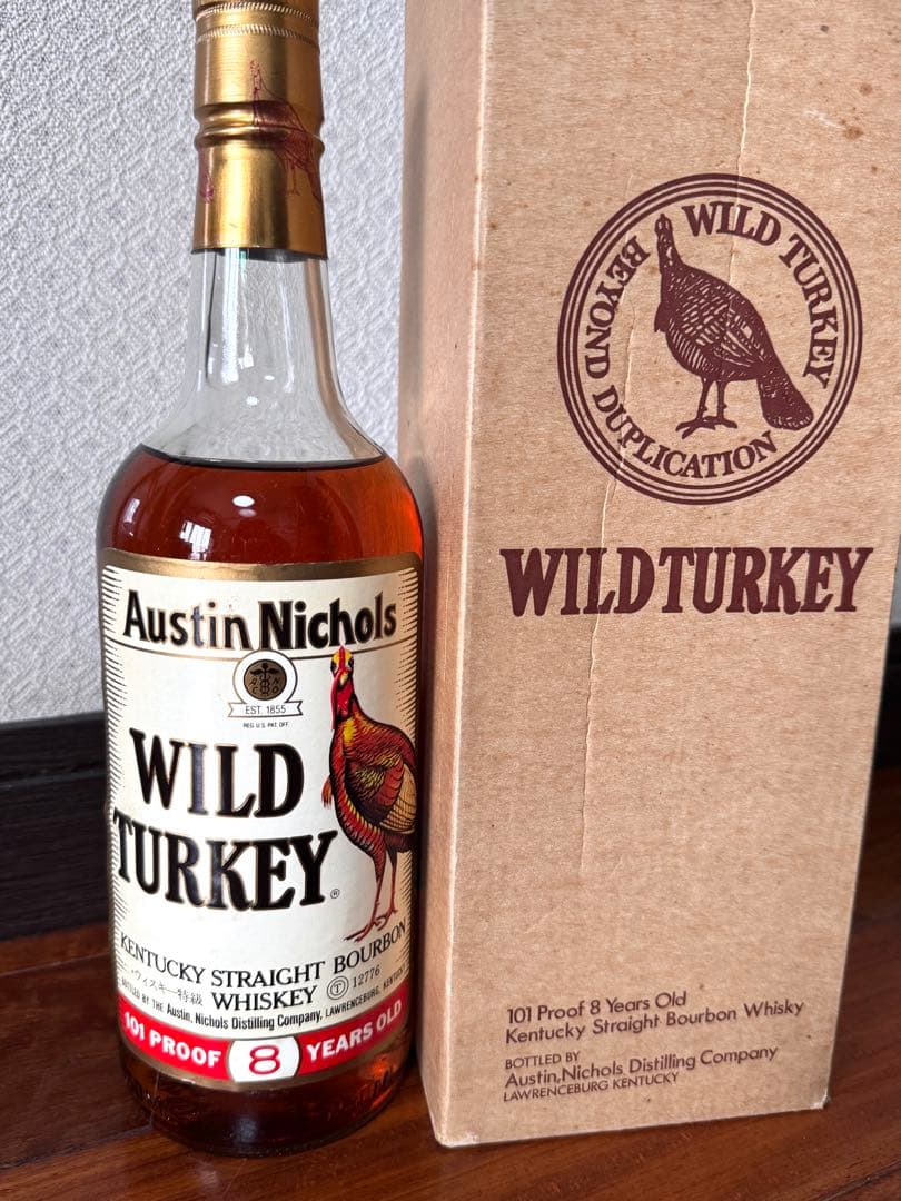 未開栓 WILD TURKEY 8年 101 PROOF 750ml 箱あり