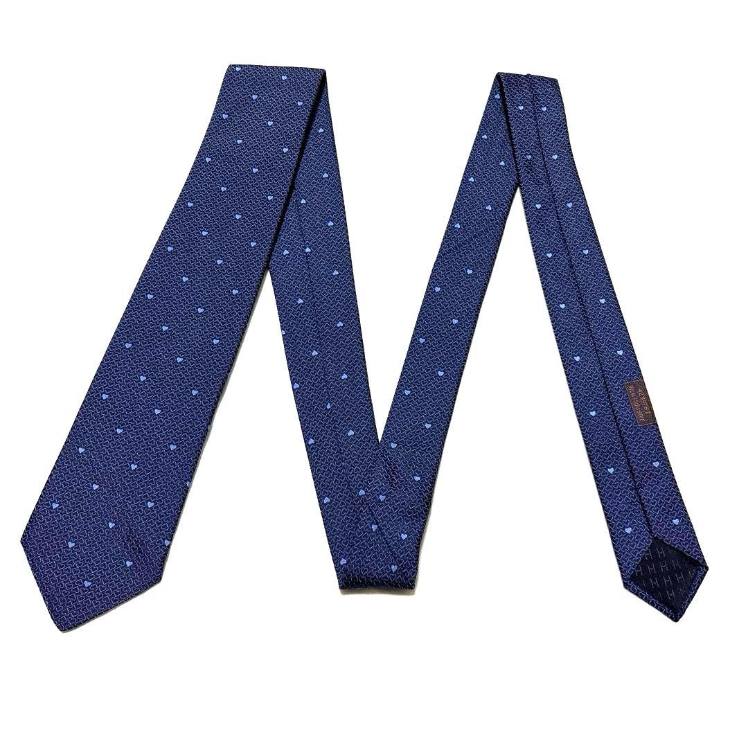 HERMES エルメス　ネクタイ　ハート　ラブ　ダーリン　美品