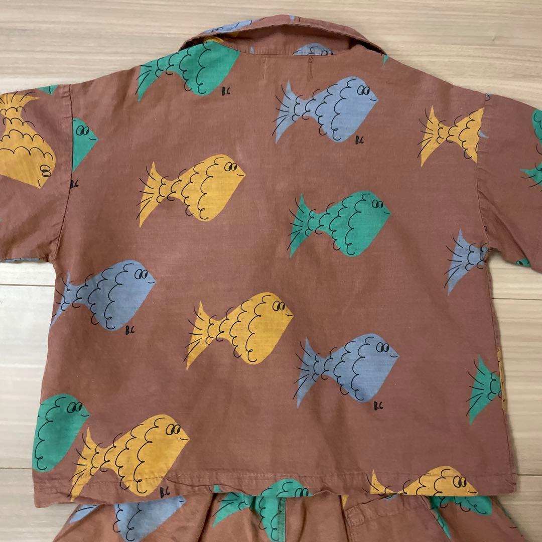 BOBO CHOSES 魚柄セットアップ　2-3y 98cm