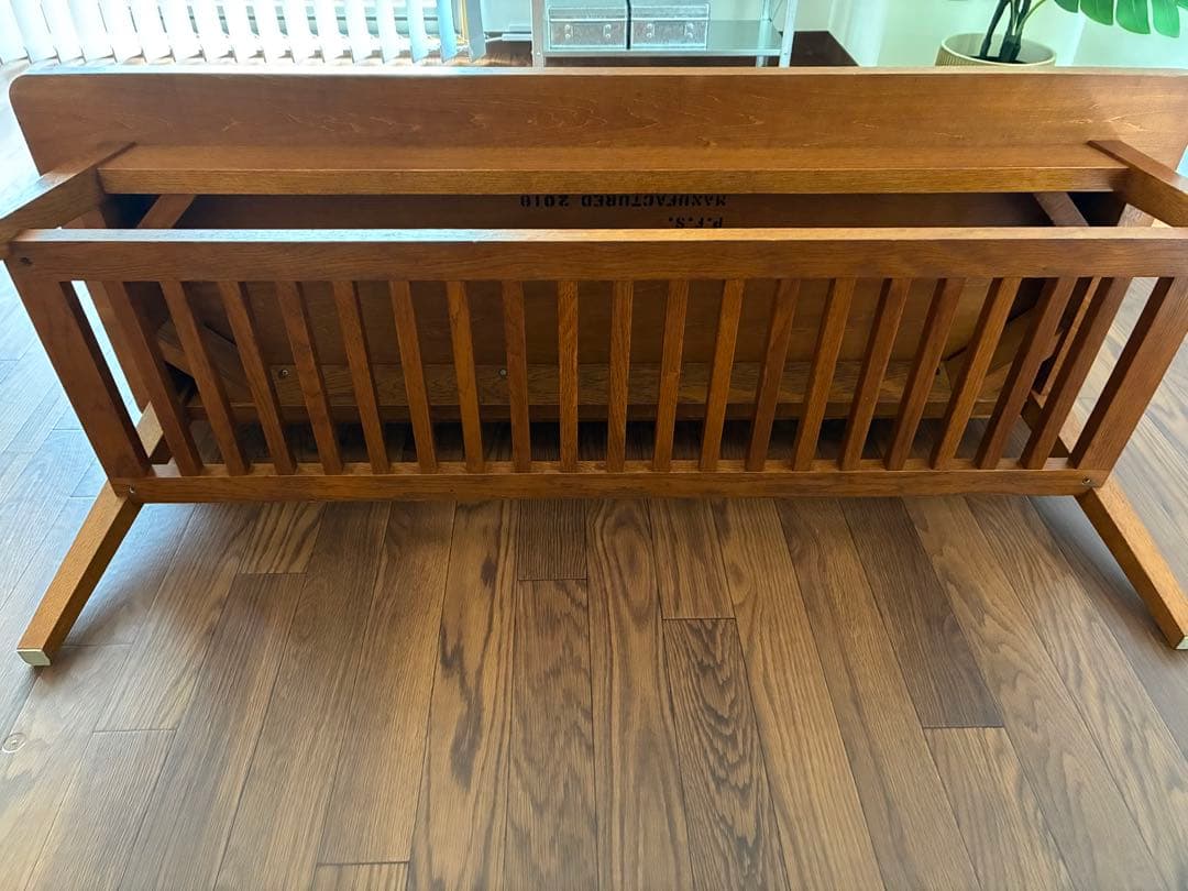 DH TEA TABLE WITH SHELF L ダークブラウン