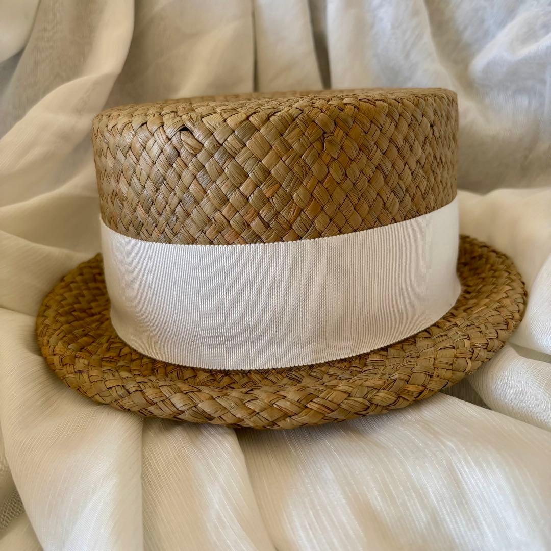 帽子作家tefhatカンカン帽麦わら帽子試着のみ