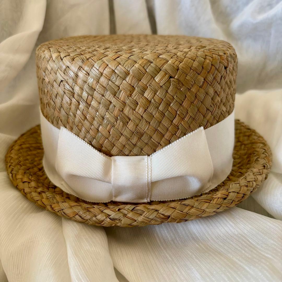 帽子作家tefhatカンカン帽麦わら帽子試着のみ