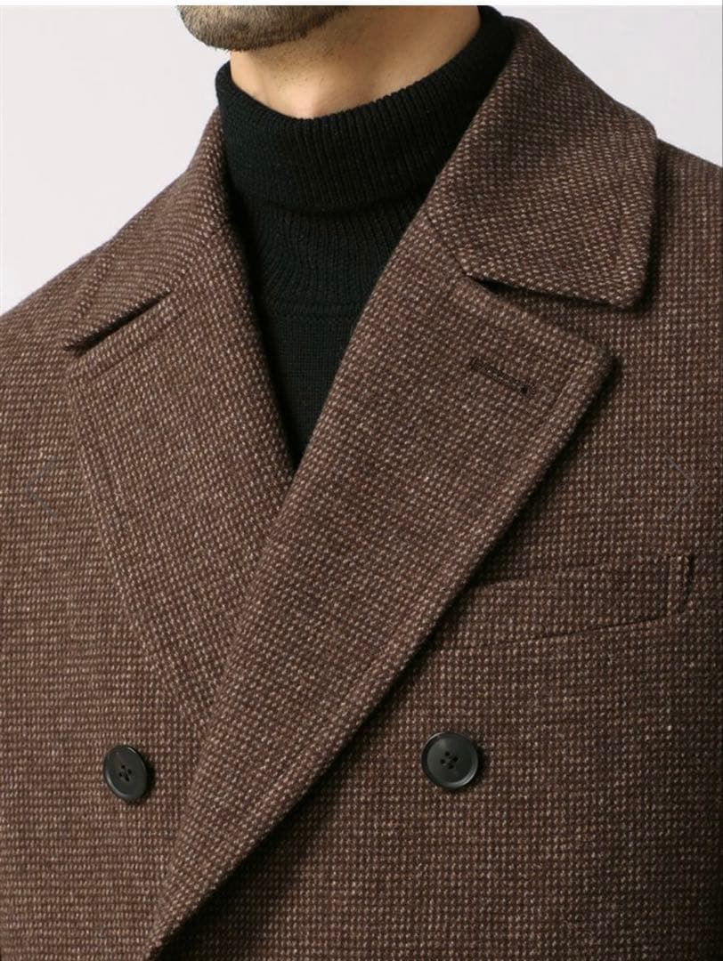 極美品 Universal Language ブリティッシュウールコート