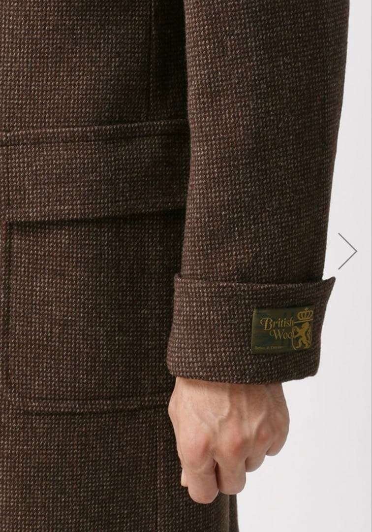 極美品 Universal Language ブリティッシュウールコート